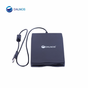 DALNOS 外置全新usb软驱读卡器 电脑设备通用型软驱读3.5英寸软盘 黑色 标准 USB接口 即插即用款